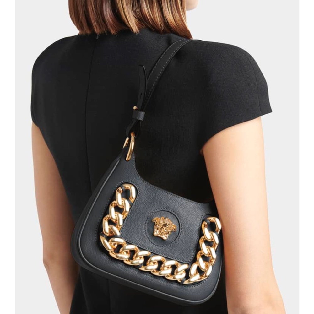 Versace Medusa Chain Small Hobo Shoulder Bag